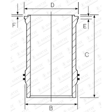 Vložený válec GOETZE ENGINE 14-374980-00