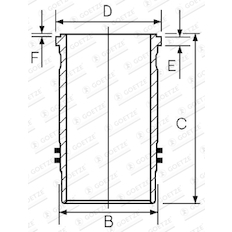 Vložený válec GOETZE ENGINE 14-450250-00