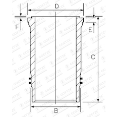 Vložený válec GOETZE ENGINE 14-501000-00