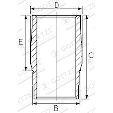 Vložený válec GOETZE ENGINE 14-610010-00