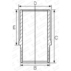 Vložený válec GOETZE ENGINE 14-633860-00