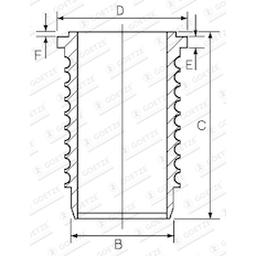 Vložený válec GOETZE ENGINE 14-671680-00