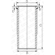 Vložený válec GOETZE ENGINE 15-459350-00
