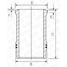 Vložený válec GOETZE ENGINE 15-480090-00