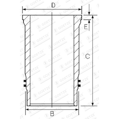 Vložený válec GOETZE ENGINE 15-480450-00