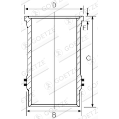 Vložený válec GOETZE ENGINE 15-610060-10