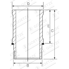 Vložený válec GOETZE ENGINE 15-638390-00DL