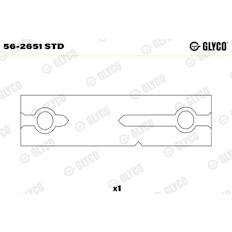 Vložka, vahadlo GLYCO 56-2651 STD