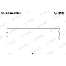 Vložka, vahadlo GLYCO 56-2698 SEMI