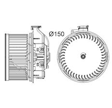 vnitřní ventilátor MAHLE ORIGINAL AB 260 000P