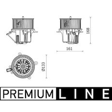 vnitřní ventilátor MAHLE ORIGINAL AB 282 000P