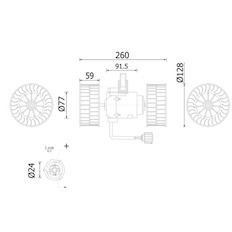 vnitřní ventilátor MAHLE ORIGINAL AB 324 000S