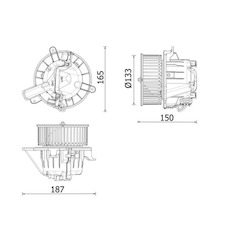 vnitřní ventilátor MAHLE ORIGINAL AB 325 000P