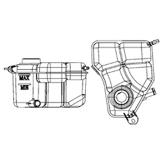 Vyrovnávací nádoba, chladivo MAHLE ORIGINAL CRT 133 000S