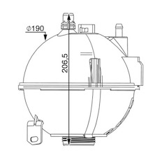 Vyrovnávací nádoba, chladivo MAHLE ORIGINAL CRT 210 000S