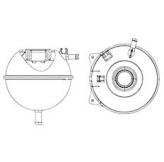 Vyrovnávací nádoba, chladivo MAHLE ORIGINAL CRT 23 000S