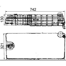 Vyrovnávací nádoba, chladivo MAHLE ORIGINAL CRT 41 000S