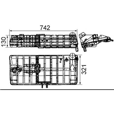 Vyrovnávací nádoba, chladivo MAHLE ORIGINAL CRT 48 000S