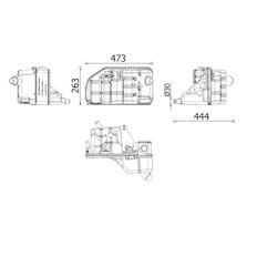 Vyrovnávací nádoba, chladivo MAHLE ORIGINAL CRT 54 000S
