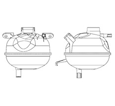 Vyrovnávací nádoba, chladivo MAHLE ORIGINAL CRT 7 000S