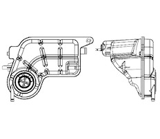 Vyrovnávací nádoba, chladivo MAHLE ORIGINAL CRT 81 001S